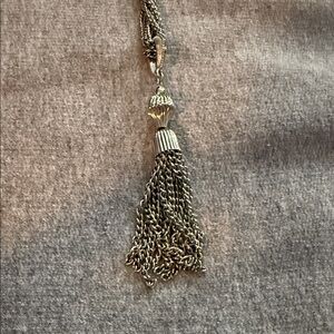 Retro Elegant Silver Tassel Necklace